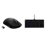 Logitech G PRO X SUPERLIGHT Wireless Gaming Mouse + Logitech G PRO TKL Mechanical Gaming Keyboard