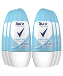 Sure Womens Women Motion Sense Deodorant Roll-On, Cotton Dry, 50ml, 6 Pack - NA - One Size