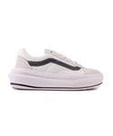 Vans Womens Old Skool Over Trainers - White Suede - Size UK 3
