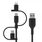 Belkin BOOST CHARGE Universal Charging Cable Black 1m