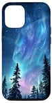 iPhone 15 Starlit Lights North Lights Space Case