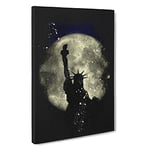 The Statue Of Liberty Vol.4 Paint Splash Canvas Print for Living Room Bedroom Home Office Décor, Wall Art Picture Ready to Hang, 30 x 20 Inch (76 x 50 cm)