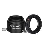 Svbony SV186 Scope Mount Adapter,All Metal Telescope Spotting Scope Camera Adapter, T Ring Adapter Compatible with Canon EOS Rebel Cameras
