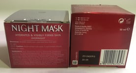 2 x Olay Regenerist Night Mask Cream 50ml, Overnight Miracle Firming Mask