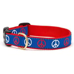Up Country Pce-C-S Peace Dog Collar S Narrow (5/8 Inches)