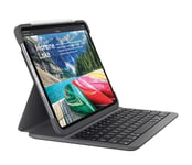 Logitech Slim Folio Pro - Clavier et étui rétroéclairé Bluetooth QWERTZ Allemand pour Apple 12.9-inch iPad (3ème génération)