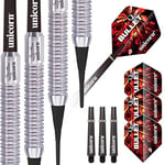 Unicorn Soft Tip Darts Set | Gary 'The Flying Scotsman' Anderson Bullet | Natural Stainless Steel Barrels | 16 g