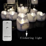 NOLOGO JSWFZ Pack of 12 Remote or not Remote New Year Candles,Battery Powered Led Tea Lights,Tealights Fake Led Candle Light Easter Candle ( Color : Warm white remote )