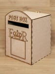 L35 Wedding Card Post Box MR MRS ER Post MDF Laser Cut with LID and LOSK Hole
