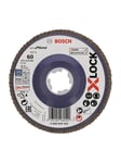 Bosch X-LOCK-rondelslibeskiver, lige version, med plastbundplade og en diameter på 125 mm, G 60, X571, Best for Metal, 1 stk.