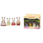 Sylvanian Families Chocolate Rabbit Family & Hedgehog Family