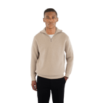 Ciszere Reuben Knitted Half Zip Sweater Beige