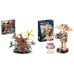 LEGO 76261 Marvel Spider-Man Final Battle Set, Recreate Spider-Man: No Way Home Scene with 3 Peter Parkers, Green Goblin & 76421 Harry Potter Dobby the House-Elf Set