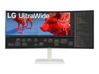 LG UltraWide 38WR85QC-W - Écran LED - incurvé - 38" (37.5" visualisable) - 3840 x 1600 WQHD+ @ 144 Hz - Nano IPS - 450 cd/m² - 1000:1 - DisplayHDR 600 - 1 ms - 2xHDMI, DisplayPort, USB-C -...