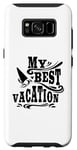 Galaxy S8 My Best Vacation Adventure Travel Beach Surf Case
