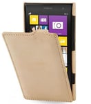 StilGut UltraSlim Genuine Leather Case for Nokia Lumia 1020, Old Style Sand Beige