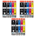 15 Ink Cartridges XL (Set) for Epson Expression Premium XP-630, XP-645, XP-900