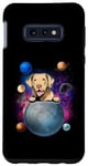 Coque pour Galaxy S10e Chesapeake Bay Retriever Dog in Space On The Moon Galaxy