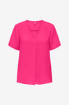 JDY - Blus jdyDivya S/S Top Wvn - Rosa