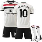 Manchester United Borta Fotbollströja Barn 2024-2025 Kit Nr.10 Rashford XS
