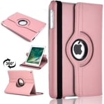PU Leather Rotate Stand Case Cover For Apple iPad 10.2 2019/2020 8th/7th Gen A2428 A2429 (Baby Pink)