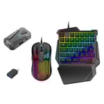 Mix Master Pro Gaming Mouse + Tangentbord + Converter Combo Pack Svart