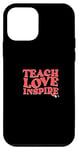 Coque pour iPhone 12 mini Teach Unicorn Love Inspire – Joli design de professeur de licorne