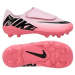 Nike Mercurial Vapor 15 Club Velcro Mg Mad Brilliance - Rosa/sort Barn ['Gress (Fg)', 'Kunstgress (Ag)'] Fotballsko unisex