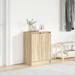 Skoskåp sonoma ek 57x34x76 cm konstruerat trä