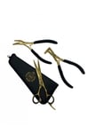 Foxy Locks Hair Extension Tool Set | Salon Professional Bundle - Black & Gold