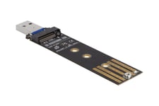 Delock - gränssnittsadapter - M.2-kort (PCIe NVMe & SATA) - USB 3.2 (Gen 2)