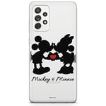 ERT GROUP Coque de téléphone Portable pour Samsung A52 5G / A52 LTE 4G / A52S 5G Original et sous Licence Officielle Disney Motif Mickey & Minnie 003, partiel imprimé