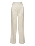 Pleated Pinstripe Trousers White Filippa K