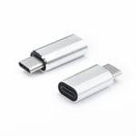 Adapter charger till iPhone Lightning 8-pin - USB-C silver - TheMobileStore Adapter - Lightning