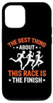 Coque pour iPhone 12/12 Pro Best Thing About This Race Is The Finish Triathlon Marathon