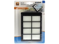Scanpart 1190000208, Filter, Svart, Bosch Bb6.., Bbs7.., Bbs8.., Bsa.., Bsc.., Bsd, Bsf, Bsg4.. & Siemens Vs04g., Vs32./33.,..., Upphängbar Förpackning, 1 Styck