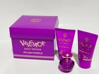 Versace Dylan Purple pour Femme Mini Gift Set EDP + Shower Gel + Body Lotion