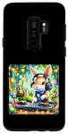 Coque pour Galaxy S9+ Lapin de Pâques DJ à la fête du printemps. Platines de fête