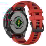 Silikonarmband till Garmin Fenix 8 43mm - Röd