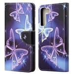 Samsung Galaxy S22 Ultra 5G telefonfodral - Sparkling Butterflies