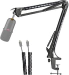 HyperX SoloCast Boom Arm Stand - Professional Studio Mic Stand Compatible