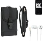 For Oppo K10 + EARPHONES Belt bag outdoor pouch Holster case protection sleeve