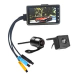 SQER Motorcycle Dash Camera, Motorcycle Recorder Dual Lens 3.0'' LCD Display DVR Video Driving Camera, 1280P HD 140° Wide Angle IP68 Waterproof Recording Camera
