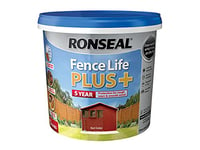Ronseal RSLFLPPRC5L 5 Litre Fence Life Plus Paint - Red Cedar