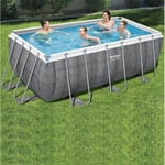 Bestway 13ft 6 x 6ft 7 48in Power Steel Rectangular Pool S...