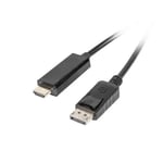 lanberg 'Dphd 10cc 0030 cm black from displayport 1.1 A (19-Pin) Male to HDMI 1.4 A Male Cable 3 m Black
