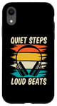 Coque pour iPhone XR Silent Disco Quiet Steps Loud Beats Casque vintage