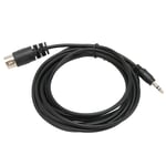 7 Pin Din Hane till DC 3.5mm Hane Kabel Ersättning Stereo MIDI DIN 7 Pin till 3.5mm Ljud- och Videokabel 3m