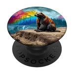 Colorful Bear Design Pop Socket Grip for Phone PopSockets Swappable PopGrip