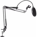 35 Suspension de microphone Support de bras Support de pince et sur table pince Pop Filtre anti-vent masque bouclier pince Trousse